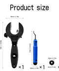 360 Degree Ratchet Pipe Cutter With Deburring Tool And Three Bearing Blades For Quick No Fuss Clean Metal Pipe Cutting In Tight Spaces Smooth Rotary Cut, 180mm cutter and 123mm deburring tool