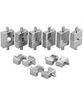 Heavy Duty Hydraulic Crimper Replacement Dies Set For Steel Cable And Terminal Tools Nine Die Sizes From 12 AWG Through Two Zero AWG