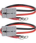 No Sweat 8AWG Charging Cables With 50 Amp M8 Connectors For LiFePo4 Lithium Batteries Boat RV Forklift Snap And Go Power Transfer Wires.