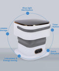 Portable Folding Mini Washer With Spin Dryer Combo 20 Liter Capacity Compact Laundry Workhorse with timer and foldable design.