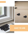 Heavy Duty Garden Fence Gate Hinges Five Pack Load Bearing Shed Door Hardware For Barn Doors Outdoor Gates And Posts