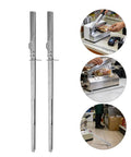 Heavy Duty Plastic Bag Rail Replacement for Packaging Machines and Sealing Equipment Pro Grade Supermarket Tough Ultra Durable and Efficient Rail for Commercial Food Packaging and Retail Bags, silver plastic