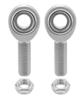 Heavy Duty Five Eighth Inch Chromoly Heim Joint Rod End Kit With Left And Right Hand Threads Jam Nuts 0.625 Inch Panhard Rod Kit PTFE Kevlar Liner Built Tough For Steering Suspension Traction Bars And Sand Rails, with two rod ends and jam nuts