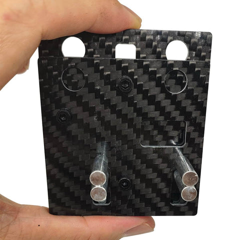 Front view of DIY Carbon Fiber Welding Jigs For Soldering Small Station With Pocket Hole Jig And Wire Jig Lightweight and Secure Clip Design.