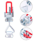 Heavy Duty Adjustable Pull Latch Clamps Set Of 2 With Lock Hole Galvanized Iron Toggle Latches for tool boxes and doors
