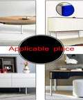Heavy Duty White Steel Pipe Desk Legs For Solid Furniture Upgrades used in modern home decor contexts including tables and cabinets.