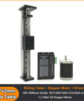 Straight Up Solid CNC Ball Screw Slide Table Motor Kit Plus Nema 23 Stepper And Dm556 Driver with precision linear guide.