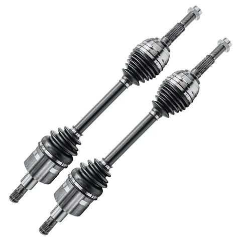 4WD 6Pc Front CV Axle Kit For Chevy Trailblazer GMC Envoy Buick Rainier Saab 9 7X Isuzu Ascender Oldsmobile Bravada, two axles shown