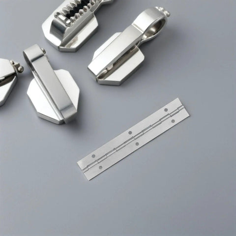 Heavy Duty Stainless Steel Piano Hinges For Cabinet Doors And Furniture With Pre Drilled Holes Continuous Hinges in silver finish