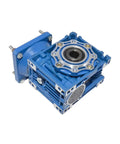 Beefy Torque NMRV040 Gearbox Reducer for Electric Motors, blue housing, 90x90mm or 104x104mm flange, PAM IEC mounting compatible