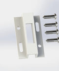 Sliding Patio Door Keeper With Diecast Construction And Aluminum Hook And Loop Fastener, Surface Mounted Latch Keeper For Micron 1200 Series Doors
