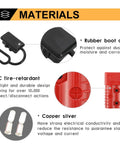 Diagram of 1/0 AWG Battery Quick Connect Wire Harness Kit 175A Red 2 Pcs Plugs For Winch Auto Car Trailer And Electrical Devices