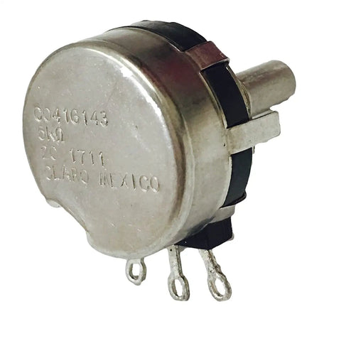 C0416143 5K Potentiometer For Industrial Motion And Position Sensing Pro Grade Sensor For Heavy Machinery High Resolution Rugged Build Precision Feedback For Robotic Arms CNC Systems, 5K metal potentiometer with three terminals