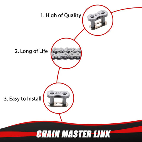 Beefed Up 420 Drive Chain 102 Link With Chain Breaker For CRF50 XR50 KLX110 PW80 TTR90 RM60 50cc 70cc 90cc 110cc 125cc 150cc Chinese Pit Dirt Bike