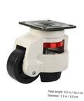 Heavy Duty Workbench Leveling Casters 4 Pack With 500kg Load Capacity Swivel Wheels And Height Adjustable Plate For Industrial Equipment, Conveyors, Copiers And Machinery. 4.0 in caster