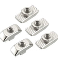 Reliable M4 T Slot Nuts Hammer Head Fastener Nuts For Aluminum 40x40 Profiles Nickel Plated Carbon Steel Set Of 50 Durable Rust Resistant