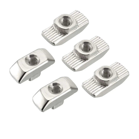 Reliable M4 T Slot Nuts Hammer Head Fastener Nuts For Aluminum 40x40 Profiles Nickel Plated Carbon Steel Set Of 50 Durable Rust Resistant