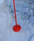 Driveway Marker Mounts Orange Durable Plastic Stakes 6 Pack Easy Install For Markers Even In Frozen Ground Ideal For DIY