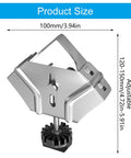 Heavy Duty 90 Degree Corner Clamp With Super Sturdy Grip For Woodworking Welding And Framing Jobs One Hand Operation Stainless Steel Workhorse with adjustable size