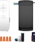 WiFi Ceiling Fan And Light Remote Control Kit Compatible With Alexa And Google Phone App Control Without Hub Universal Ceiling Fan Light Remote Includes RF Remote And Smart Switch For Speed And Light On Off