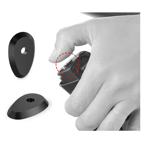 Close-up of hand using 4-Pack Pushbutton Spacers For Electronic Road Bike Shifting That Boost Your Shift Feel And Control