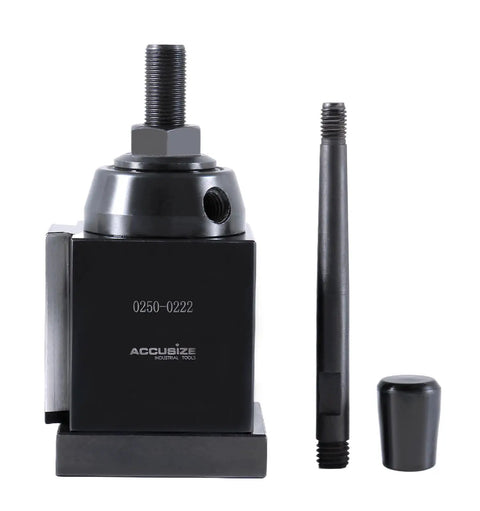 BXA Wedge Quick Change Tool Post For Lathe Swing 10 To 15 Inches, components visible, front view