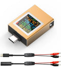 Power Meter For USB C With Color IPS Screen And Digital Multimeter, Shows Voltage, Current, Power, Resistance, Temp, Capacity