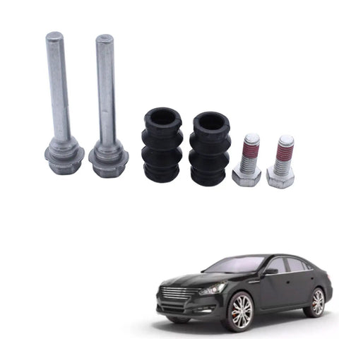 Premium Rear Disc Brake Caliper Guide Pin Boot Kit BCF1346B Fits Transporter With Precisely Machined Grooves For Mating Rubber Bushings metal pins and boots