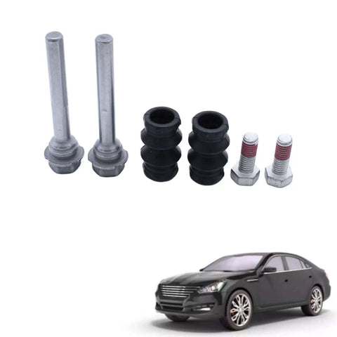 Premium Rear Brake Caliper Slider Guide Pin Kit For VW Transporter BCF1346B Car Brake Repair With Precision Machined Bushing Boots To Fix Squeaky Noise And Boost Stopping Power Today. Two slider pins, rubber boots, bolts and a car
