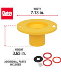 Toilet Flange Extender Kit For Fixing Heights From Quarter Inch To One Inch During Bathroom Remodels And Repairs