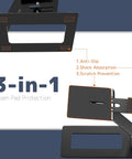 Desk Speaker Stands For Most Small And Medium Bookshelf And Computer Speakers With 6 Degree Tilt And Depth Adjustable