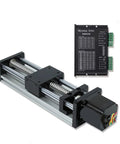 Heavy Duty Nema 23 Stepper Driver With Slick Linear Rail Kit And Hella Smooth Ball Screw Slide Stage 50 To 300 MM Stroke with DM556 driver