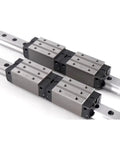 Close-up of Beefy Block Linear Guide Slide Rails Carriage Motion Control Kit SRG55R Series for CNC machines