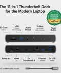 Rock Solid Thunderbolt 4 Docking Station For Mac And Windows Runs Two Monitors Like A Champ With One Hundred Watt Fast Charging features.