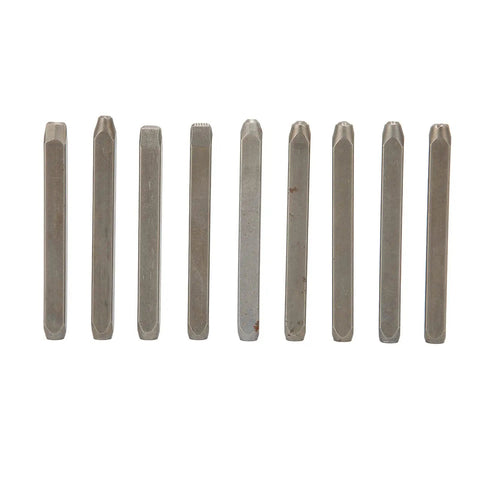 Metal Stamping Kit For Jewelry And Everyday Crafts, 6mm engraving tool set displayed vertically