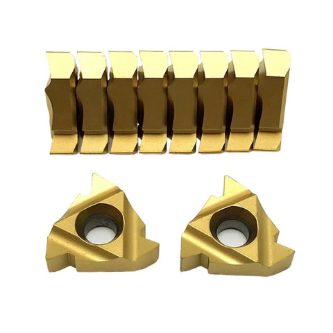 Heavy Duty Indexable Carbide Lathe Tool For External Thread Turning With 60 Degree Angle and Precision CNC Cutting Performance Durable For Steel And Stainless Machining Jobs - gold cutting inserts