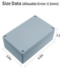 Heavy Duty Aluminum Alloy Junction Box With IP66 Waterproof Seal Provides Rock Solid Gray Enclosure Built Like A Tank For Tough Outdoor Electrical Projects Measures 6x4x3 inches.