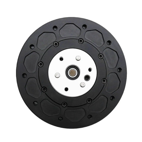 Top view of MG8016E V3 Dual Encoder Planetary Gearbox For DC Servo Motors RS485 Ready Beefy Torque Compact And Lightweight Drive.