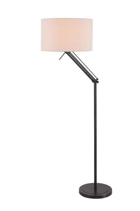 Hydra Adjustable Floor Lamp In Oil Rubbed Bronze Finish With Flexible Arm And Dual Swivel Points 63 Inch Maximum Height 28 Inch Width