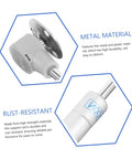 Hemoton cabinet hinge lift support rod for folding lids; close-up, metal, rust-resistant gray housing