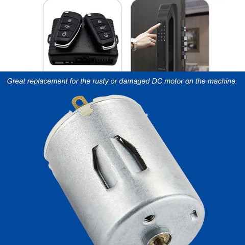 Beefy Torque 5000 RPM 6V Mini DC Motor With Cylinder Magnetic Drive, compact size, two mounting holes, ideal for DIY robotics projects