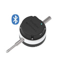 BlueDial Lite Bluetooth Dial Indicator With Ultra Fine 0.001mm Resolution, 12.7mm Range, Wireless 8 Hz Data, 20m Indoor And 30m Outdoor Reach, 400mAh Rechargeable Battery, Next Level Precision Gauge For Tight Tolerances In Machining. Top view with Bluetooth symbol.