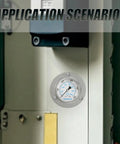 MEANLIN MEASURE 0~5000Psi Liquid Filled Pressure Gauge Front Flange Panel Mount installed on machinery panel