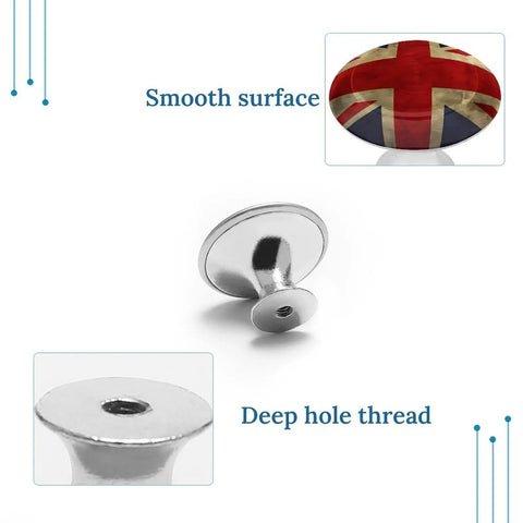 Slick Round Cabinet Knobs And Pulls Straight Up Durable Stainless Steel Furniture Hardware with smooth surface and deep hole thread.