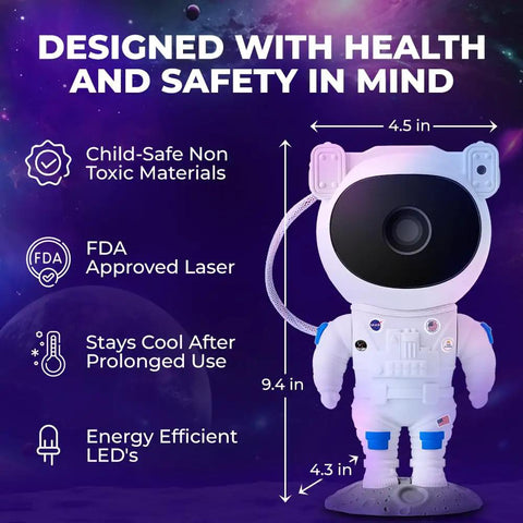 Mind Blowing Astronaut Galaxy Projector With Remote And Timer Modes Star Nebula Projections Dimmable Night Light For Kids