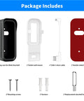 Package includes for Doorbell Mount For All New Video Doorbell With Outlet Wall Mount For Sync Module Core No Drilling No Screws