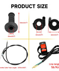 7/8 Inch Twist Throttle Cable Handle Kit For Mini Bikes And Go Karts Fits Predator Engine Family with dimensions and components