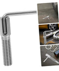Rock Solid Spring Loaded Indexing Plunger With Knurled Grip Metal Locking Pin Dead Nuts Precise Retract Bolt Easy Mounting close-up view