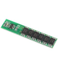 Heavy Duty One Series Bms Protection Board For 18650 Li Ion Battery Packs Featuring Dead Simple Overcharge Short Circuit And Overcurrent Guards Ten Piece Set on a green circuit board.