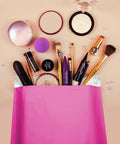 Cute Pink Poly Mailers 14.5 By 19 Inches 500 Pack Self Seal Waterproof Tear Resistant Shipping Envelopes containing makeup items